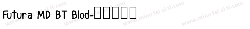 Futura MD BT Blod字体转换